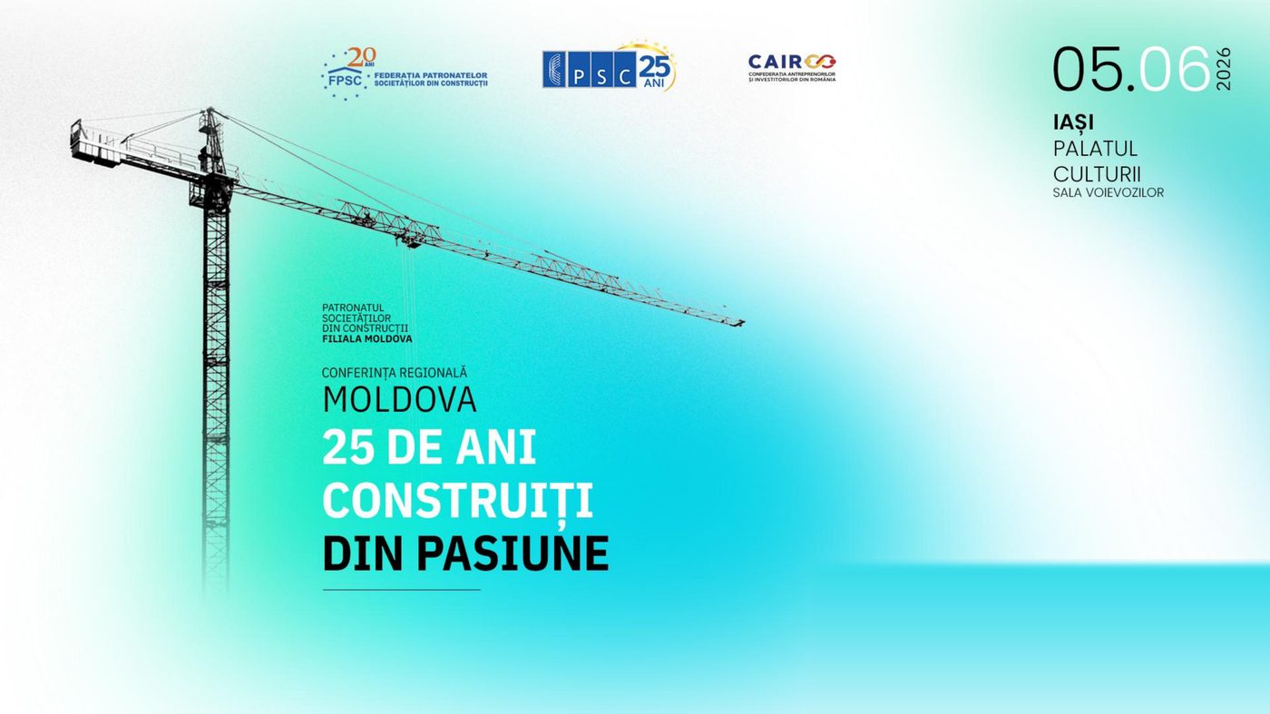Casa Socială a Constructorilor subliniază rolul dialogului social la Conferința Regională Patronatului Societăților din Construcții (PSC) de la Iași